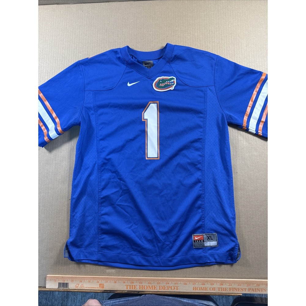 Nike Florida Gators Youth Jersey Blue Orange White #1 Football Size Youth XL